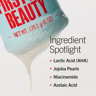 Brighten + Glow Exfoliating Gel Cleanser with AHA and Jojoba Pearls