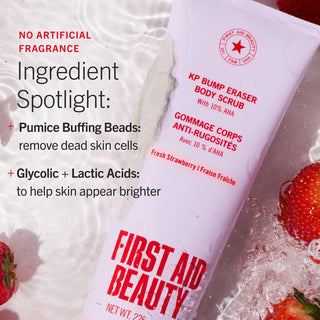 KP Bump Eraser Body Scrub 10% AHA Fresh Strawberry Duo