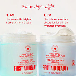 Brighten + Glow Facial Radiance Pads with Glycolic + Lactic Acids
