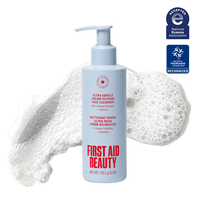 Ultra Gentle Cream-to-Foam Face Cleanser with Colloidal Oatmeal + Glycerin