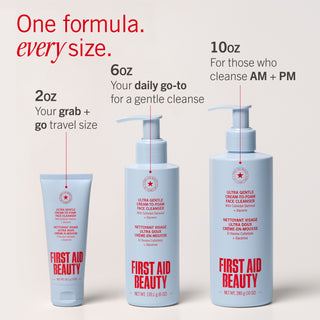 Ultra Gentle Cream-to-Foam Face Cleanser with Colloidal Oatmeal + Glycerin Travel Size